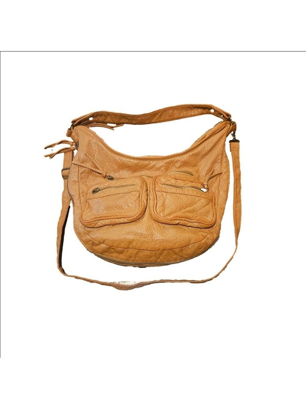 Women's Mossimo Supply Co. Brown Hobo Faux Leather Shoulder/Crossbody Bag